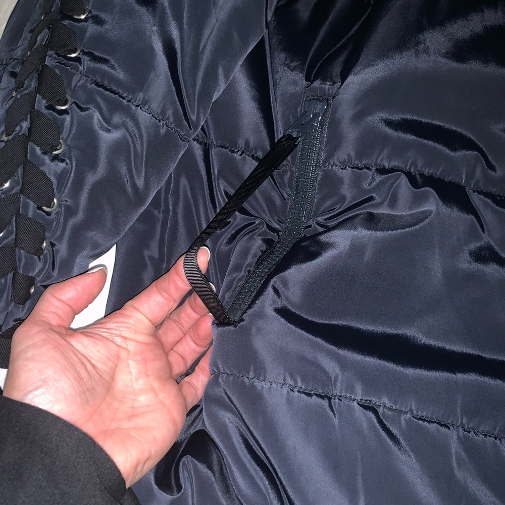Maje corset style puffy bomber jacket - Picture 3 of 8